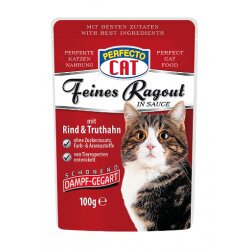 Perfecto Cat Feines Ragout 100g - Wołowina i Indyk