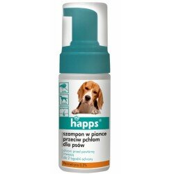 HAPPS szampon przeciw pchłom dla psów w piance 100ml
